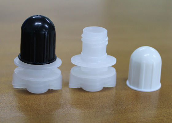 PPのプラスチックは正方形の最下袋の楕円形の形のための口の帽子の上12mm Diaを注ぎます